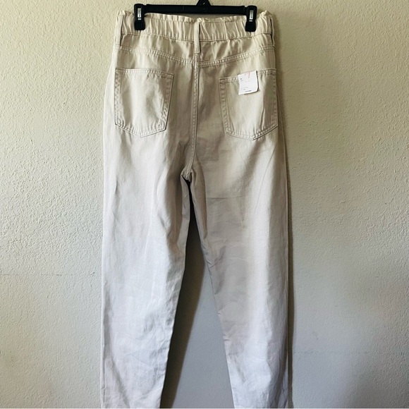 NWT VIGOSS Janis woman pant size 32 stone stretch waist high waist cotton casual - Picture 8 of 10